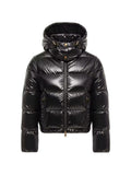 Black Quilted Hood Jacket 1