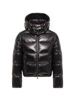 Black Quilted Hood Jacket 1