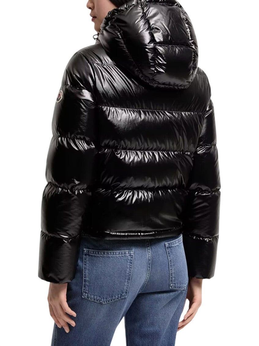 Black Quilted Hood Jacket 3