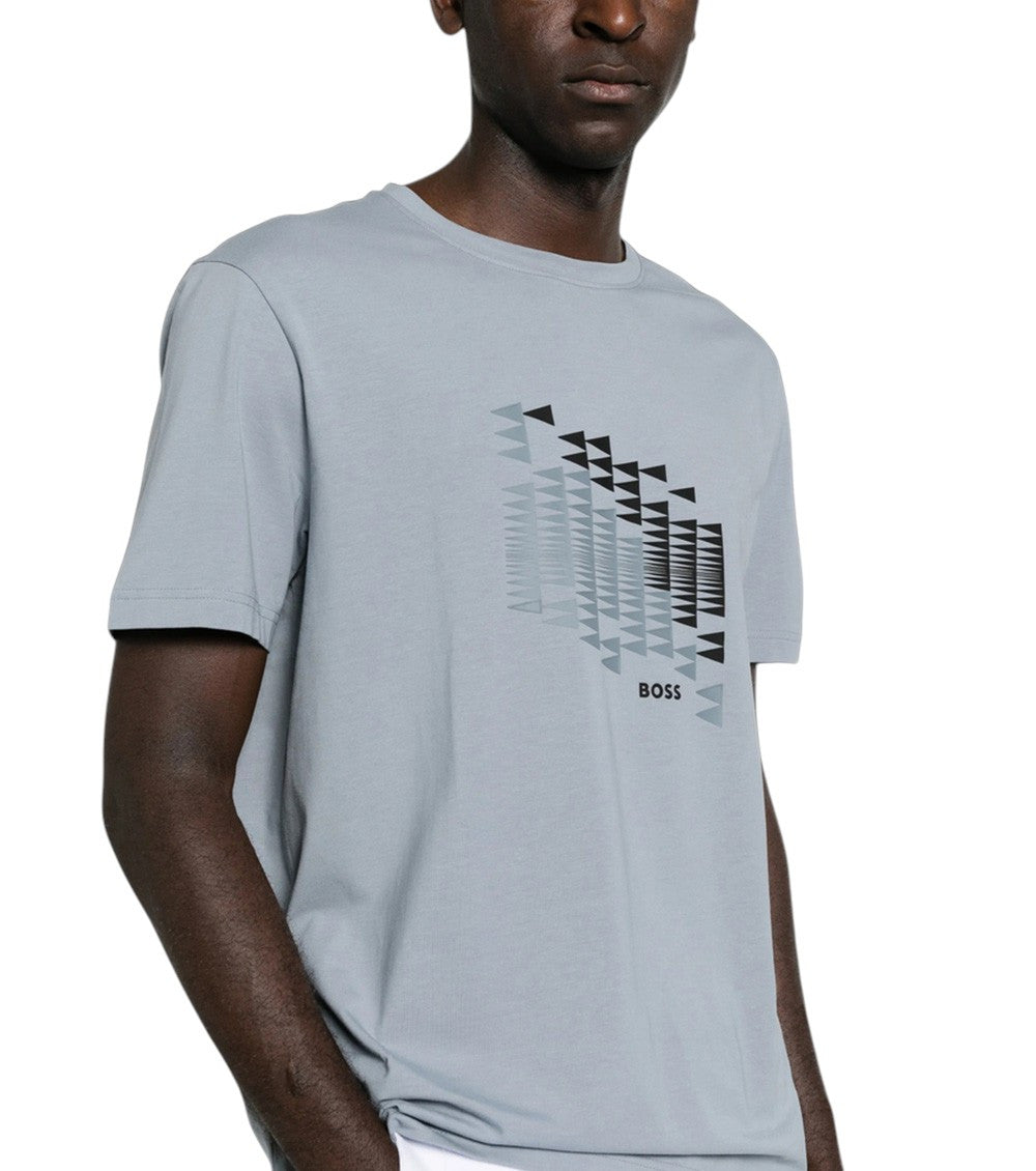 Grey Graphic Logo T-Shirt 4