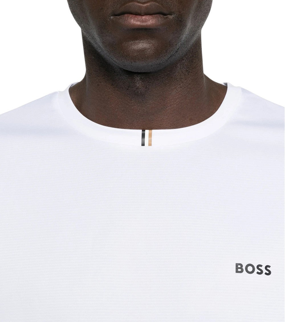 White Crew Neck T-Shirt 4