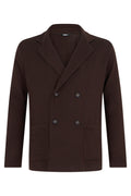Dark Brown Textured Blazer 1