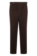 Dark Brown Tapered Trousers 1