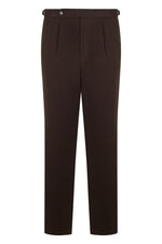 Dark Brown Tapered Trousers 1