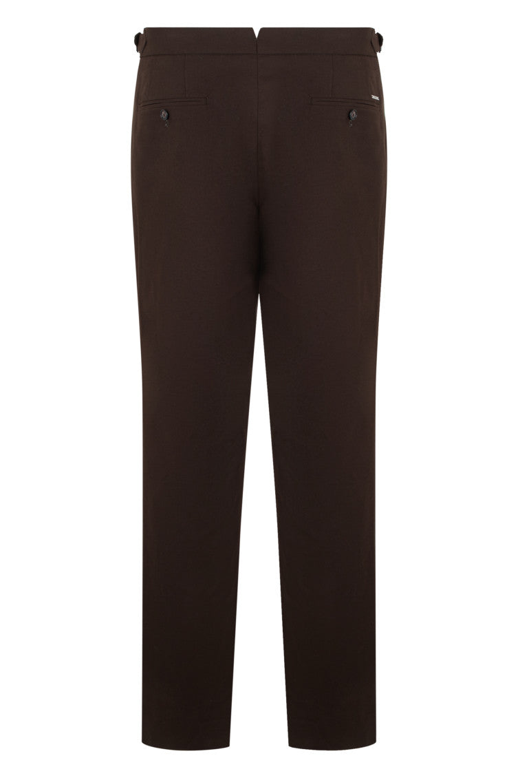 Dark Brown Tapered Trousers 2