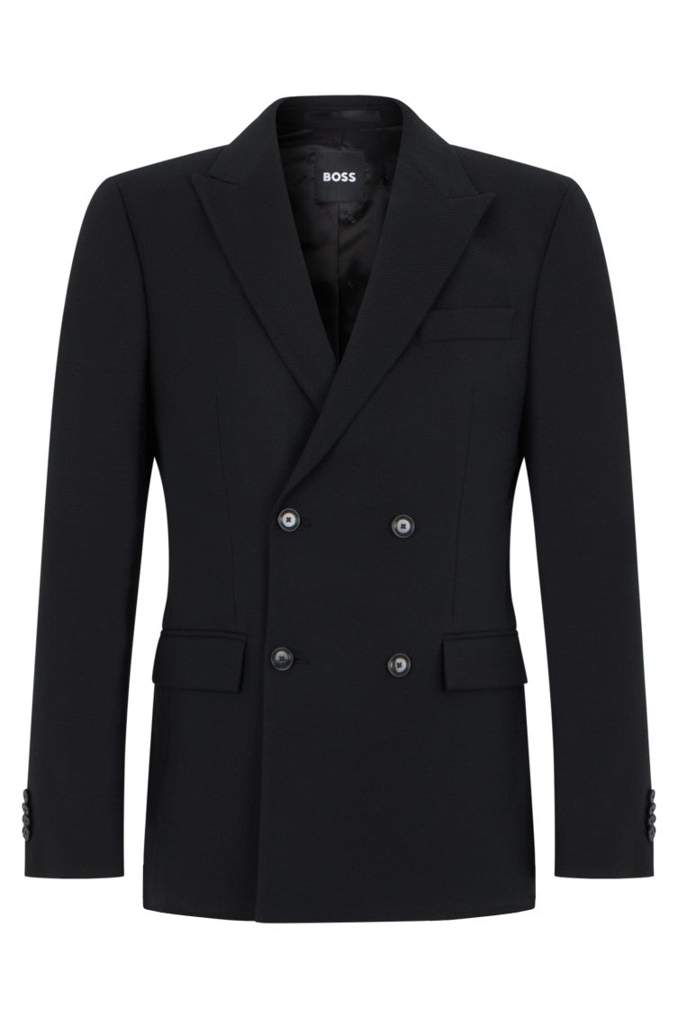 Black Double Breasted Blazer 1