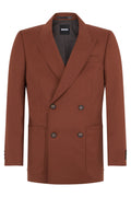 Brown Double Breasted Blazer 1