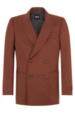Brown Double Breasted Blazer 1
