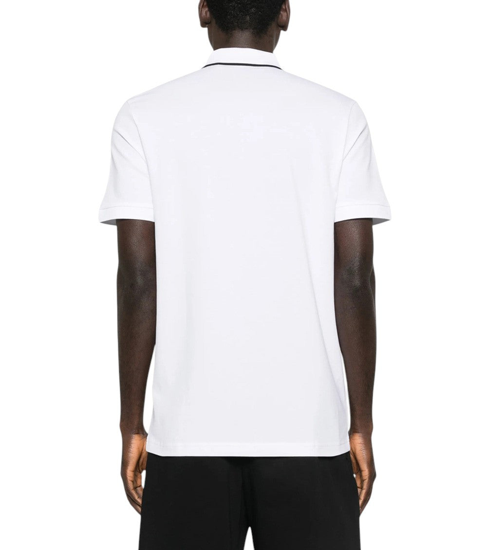 White Slim Shirt Collar Polo 3