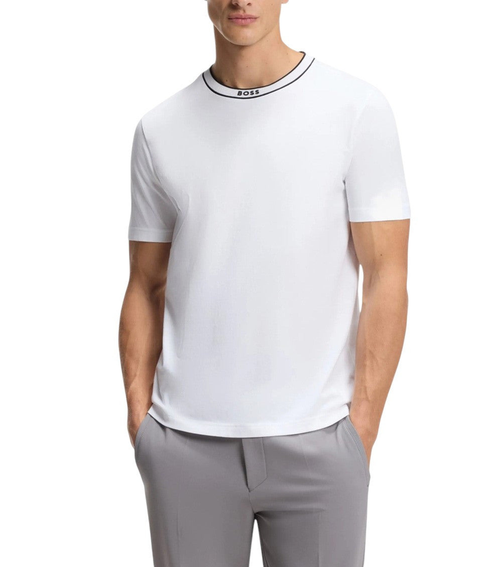 White Crew Neck T-Shirt 2