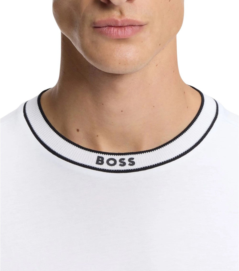 White Crew Neck T-Shirt 4