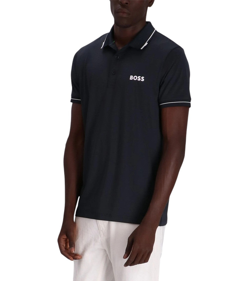 Navy Blue Shirt Collar Polo 2