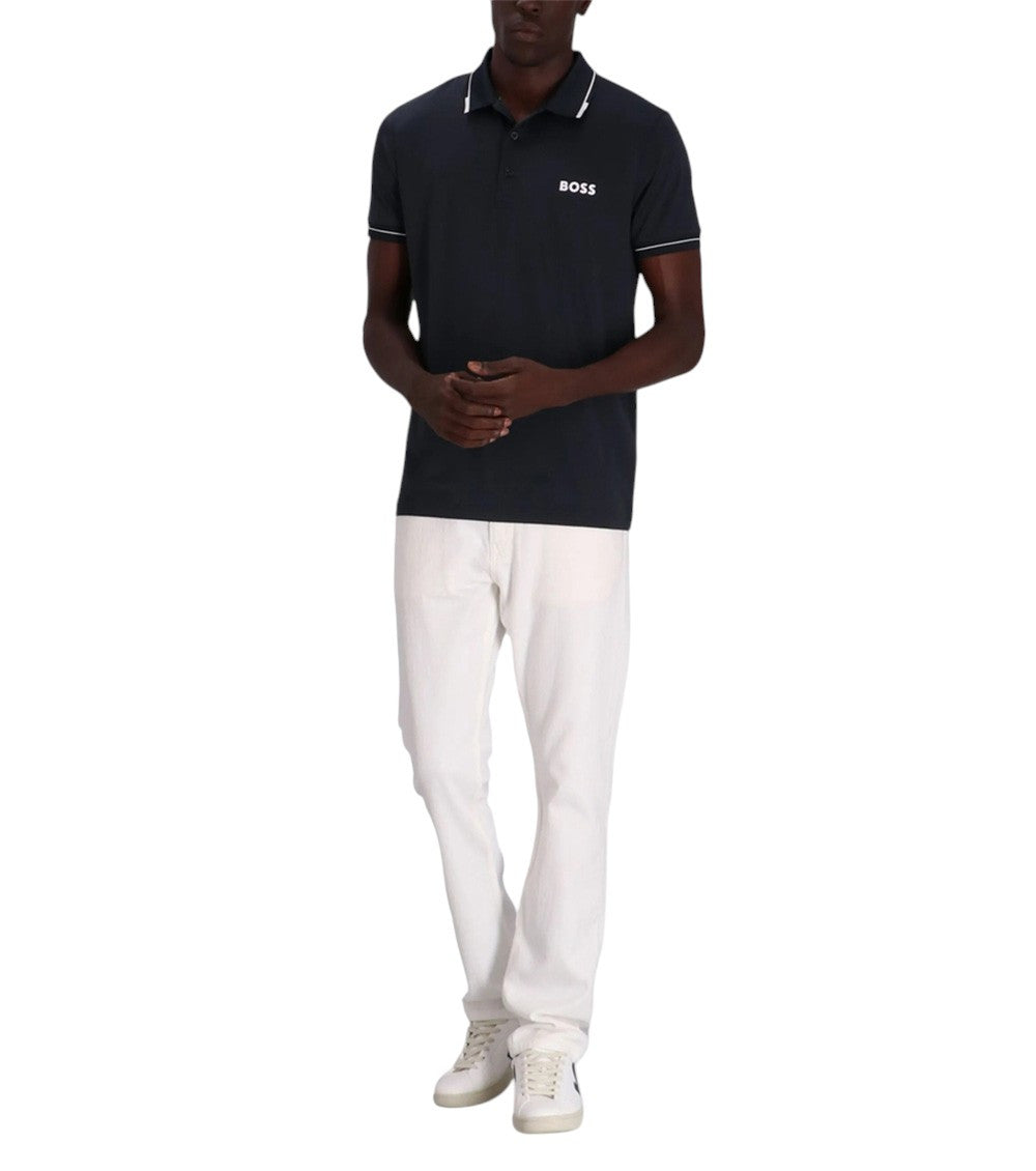 Navy Blue Shirt Collar Polo 3