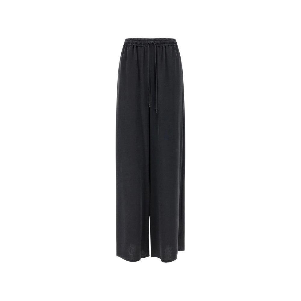 Black Relaxed Drawstring Pants 1