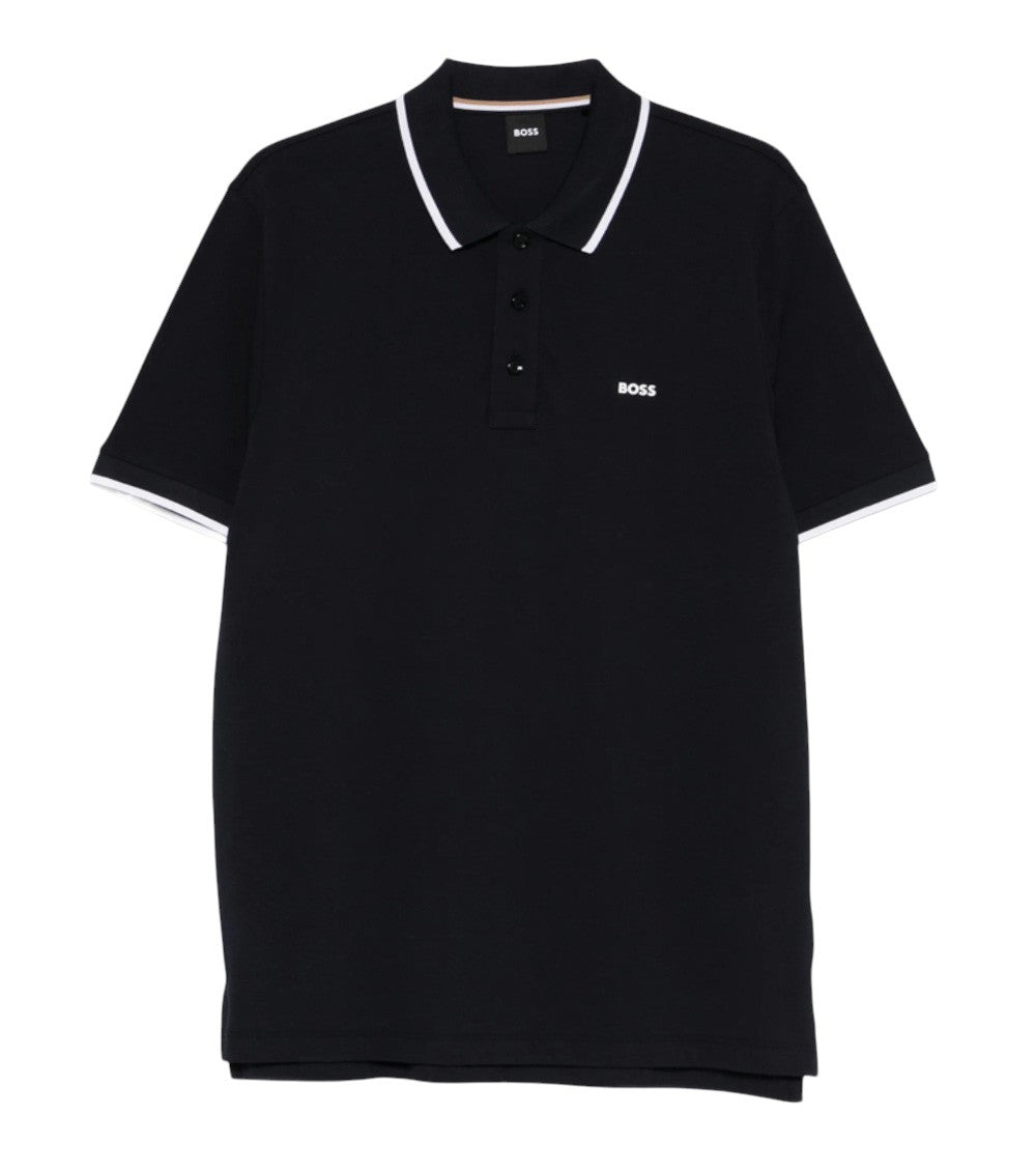 Dark Blue Shirt Collar Polo 1
