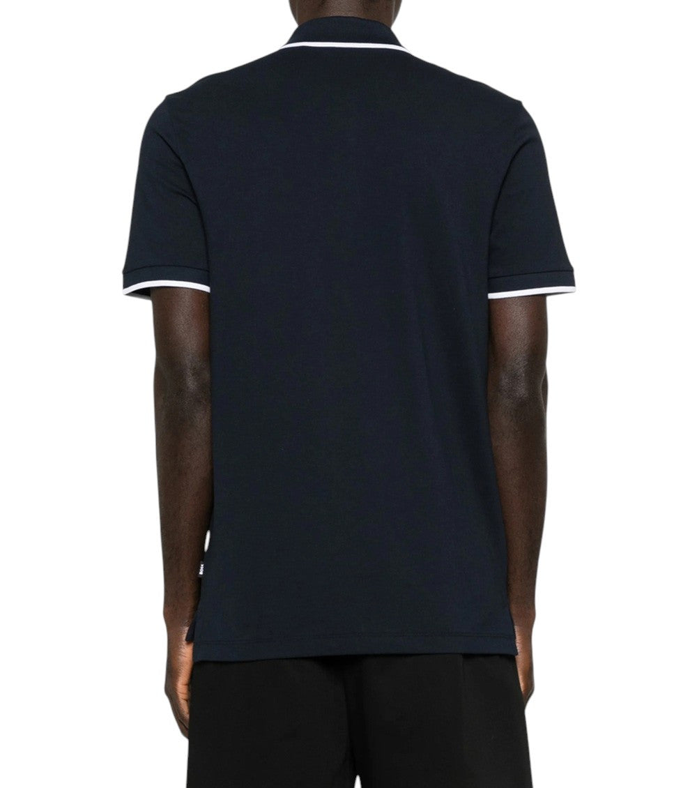 Dark Blue Shirt Collar Polo 3