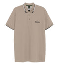 Taupe Shirt Collar Polo 1