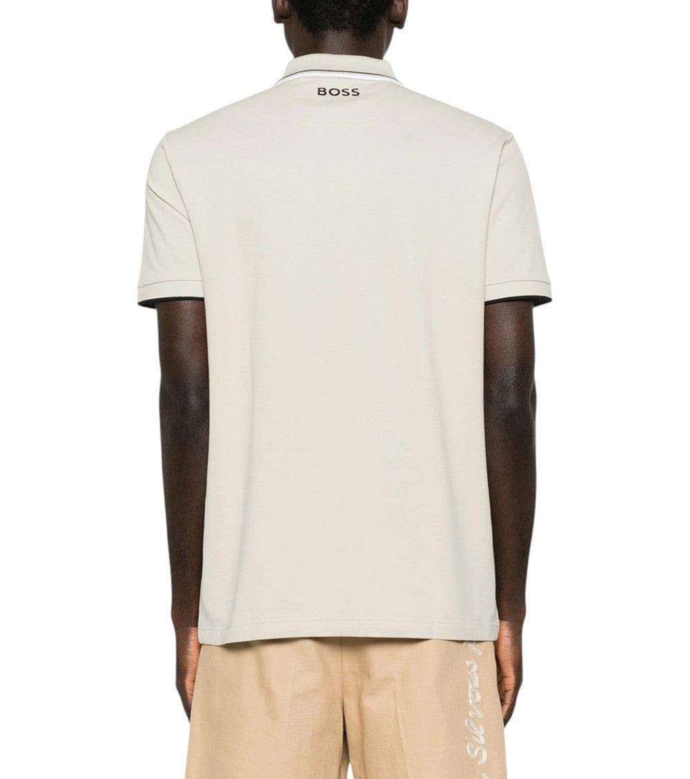 Light Beige Shirt Collar Polo 3