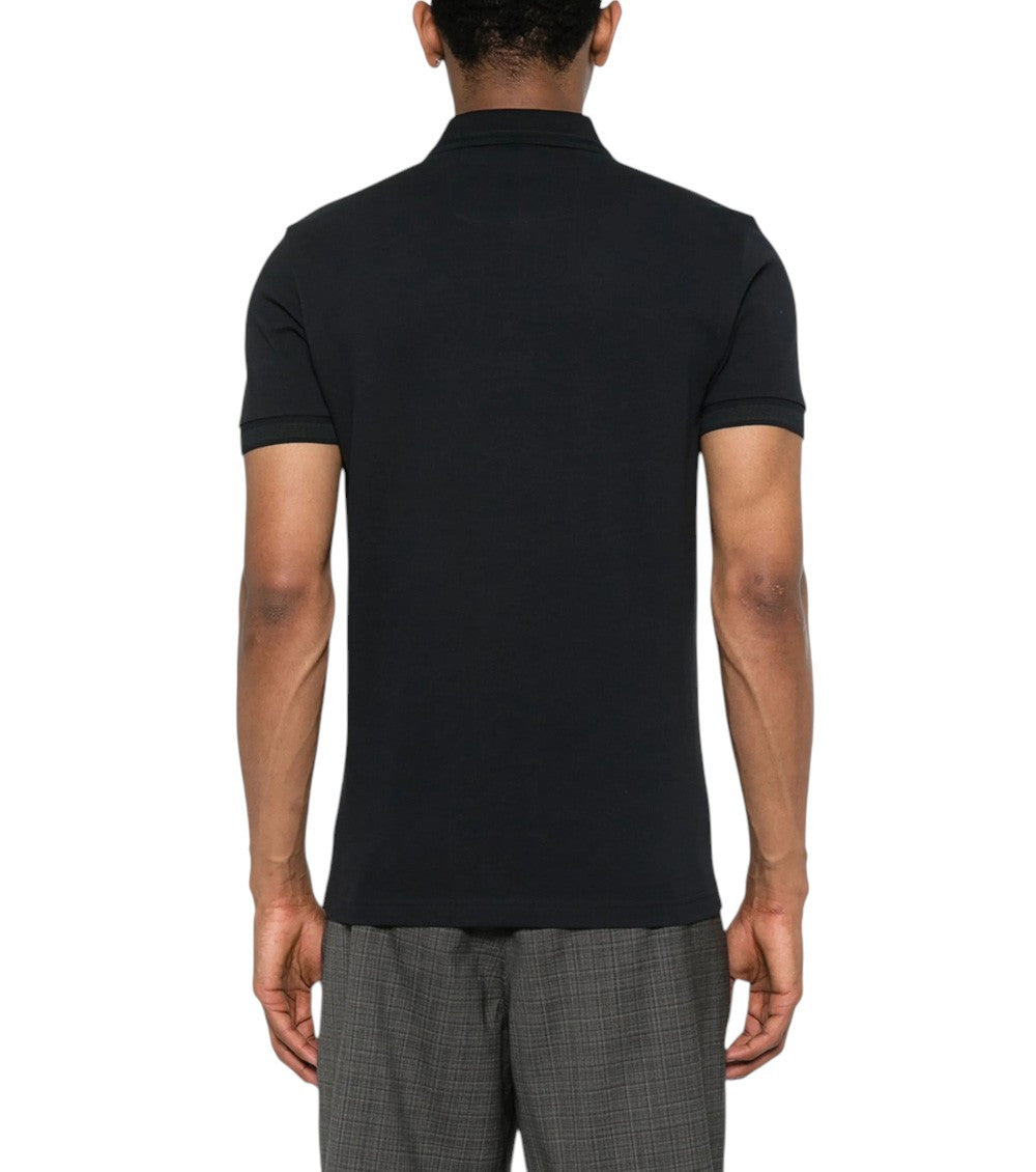Dark Blue Shirt Collar Polo 3
