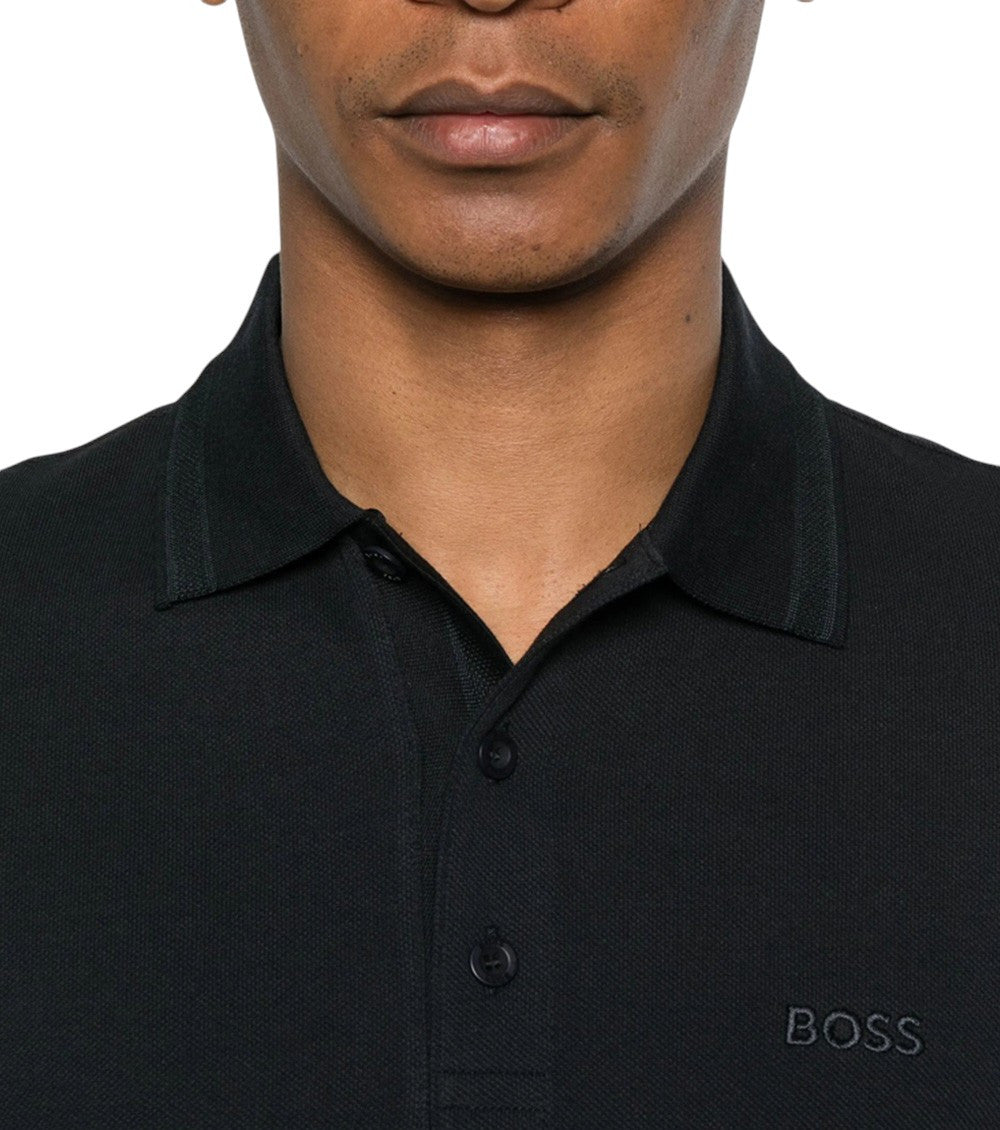 Dark Blue Shirt Collar Polo 4