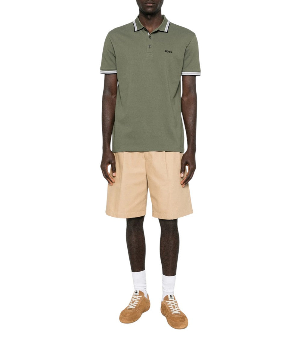 Green Shirt Collar Polo 2