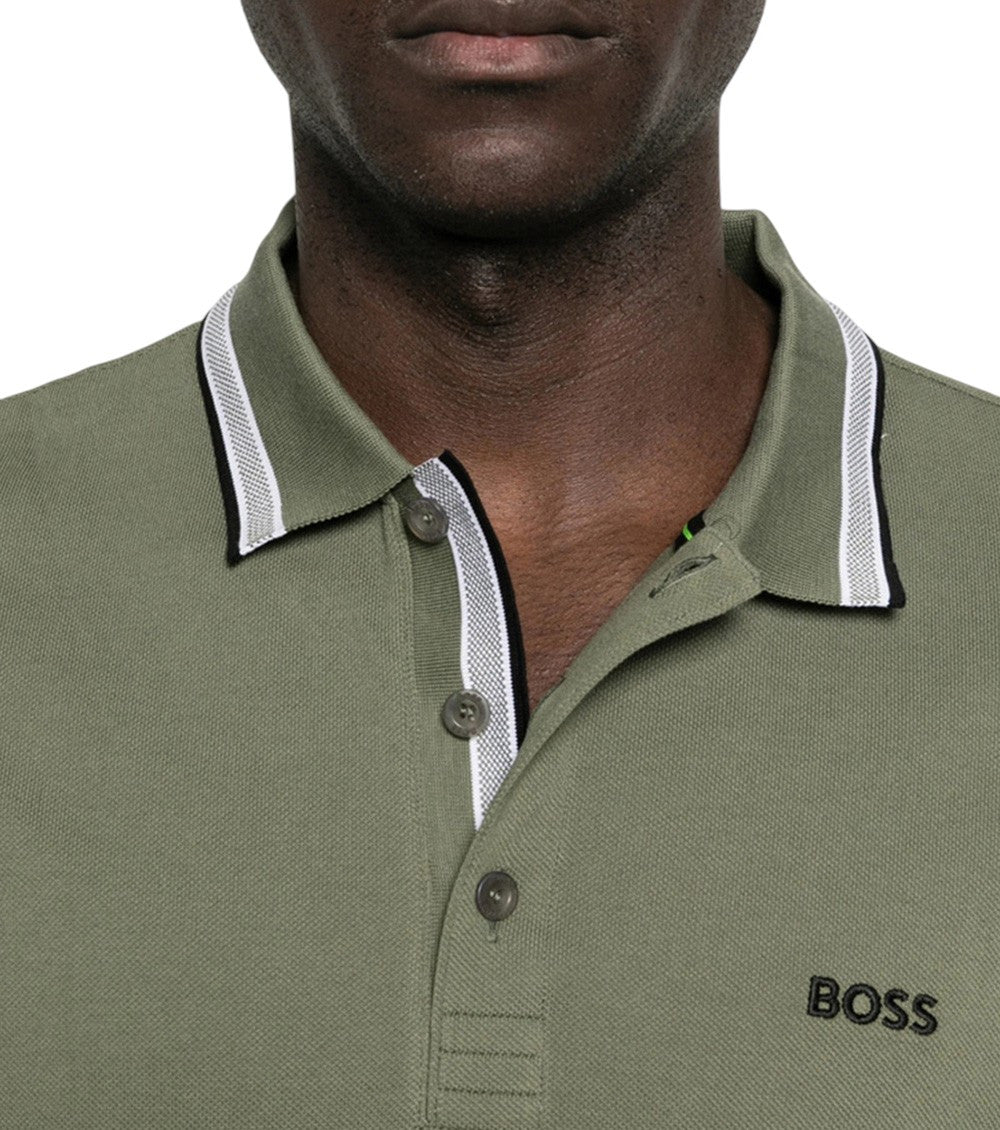 Green Shirt Collar Polo 4