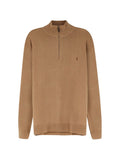 Brown Quarter-Zip Sweater 1