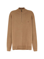 Brown Quarter-Zip Sweater 1