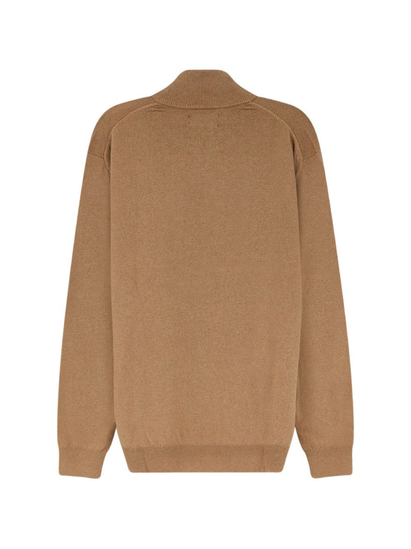 Brown Quarter-Zip Sweater 2
