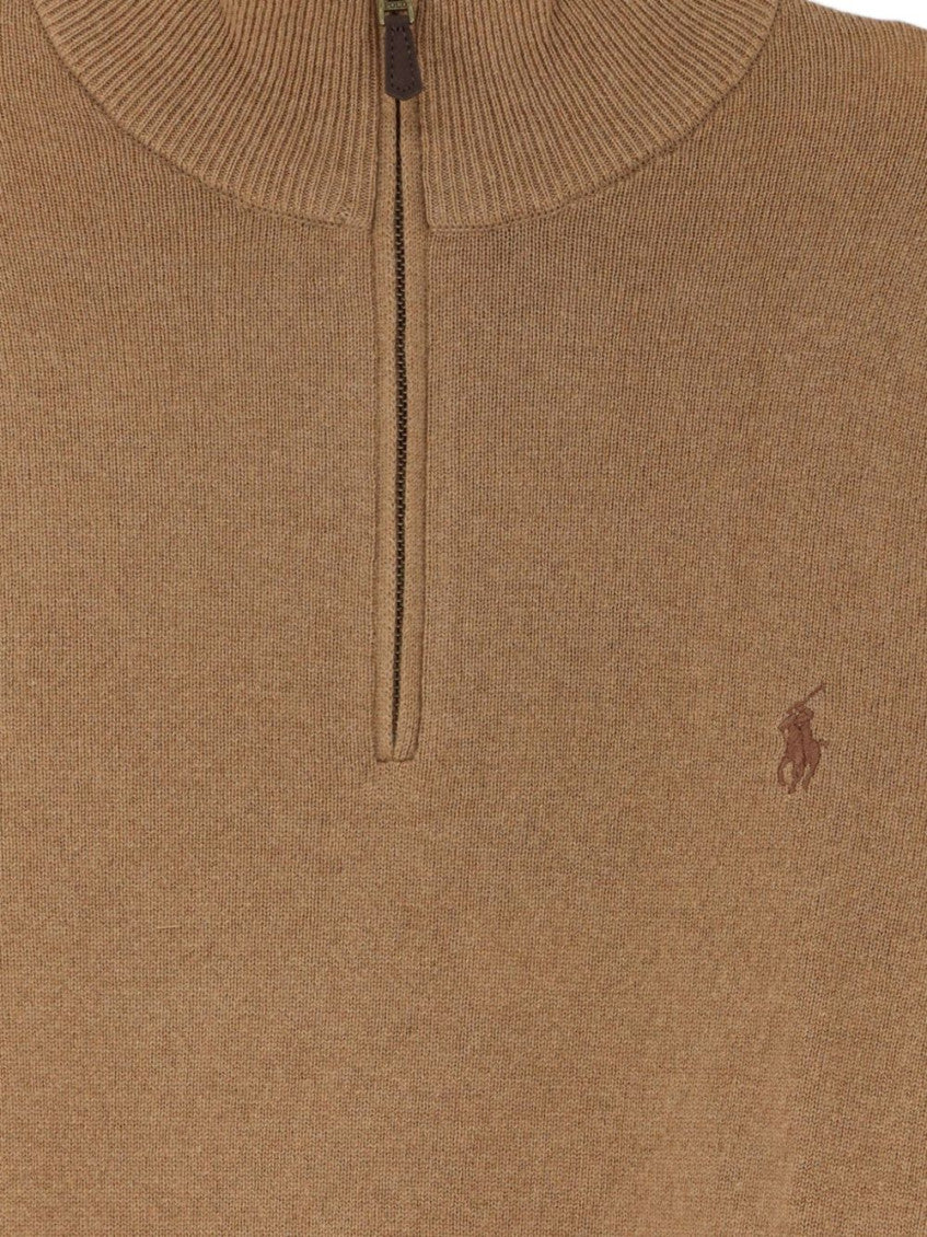 Brown Quarter-Zip Sweater 3