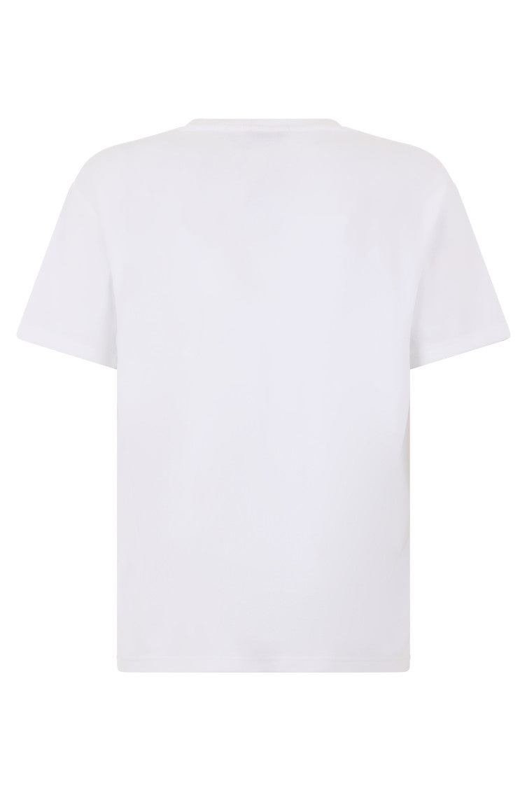 White Crew Neck T-Shirt 2