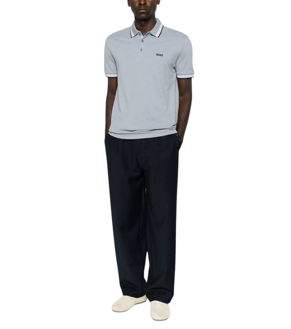 Grey Shirt Collar Polo 2