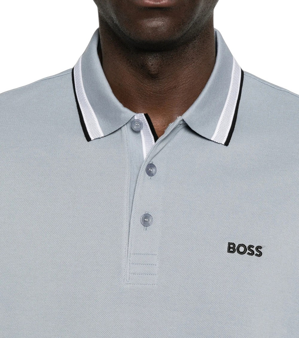 Grey Shirt Collar Polo 4