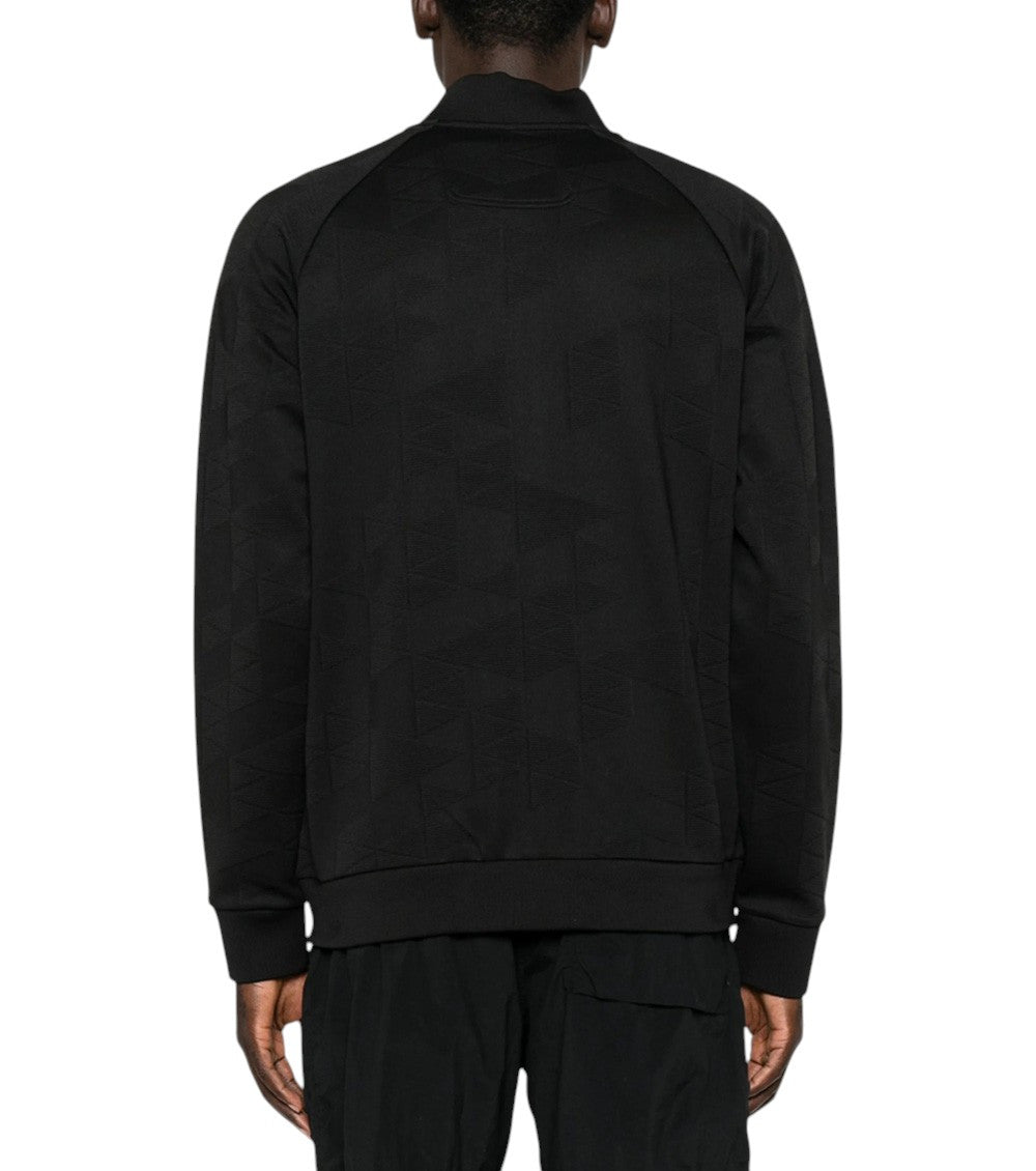 Black Zip Up Logo Sweatshirt 2
