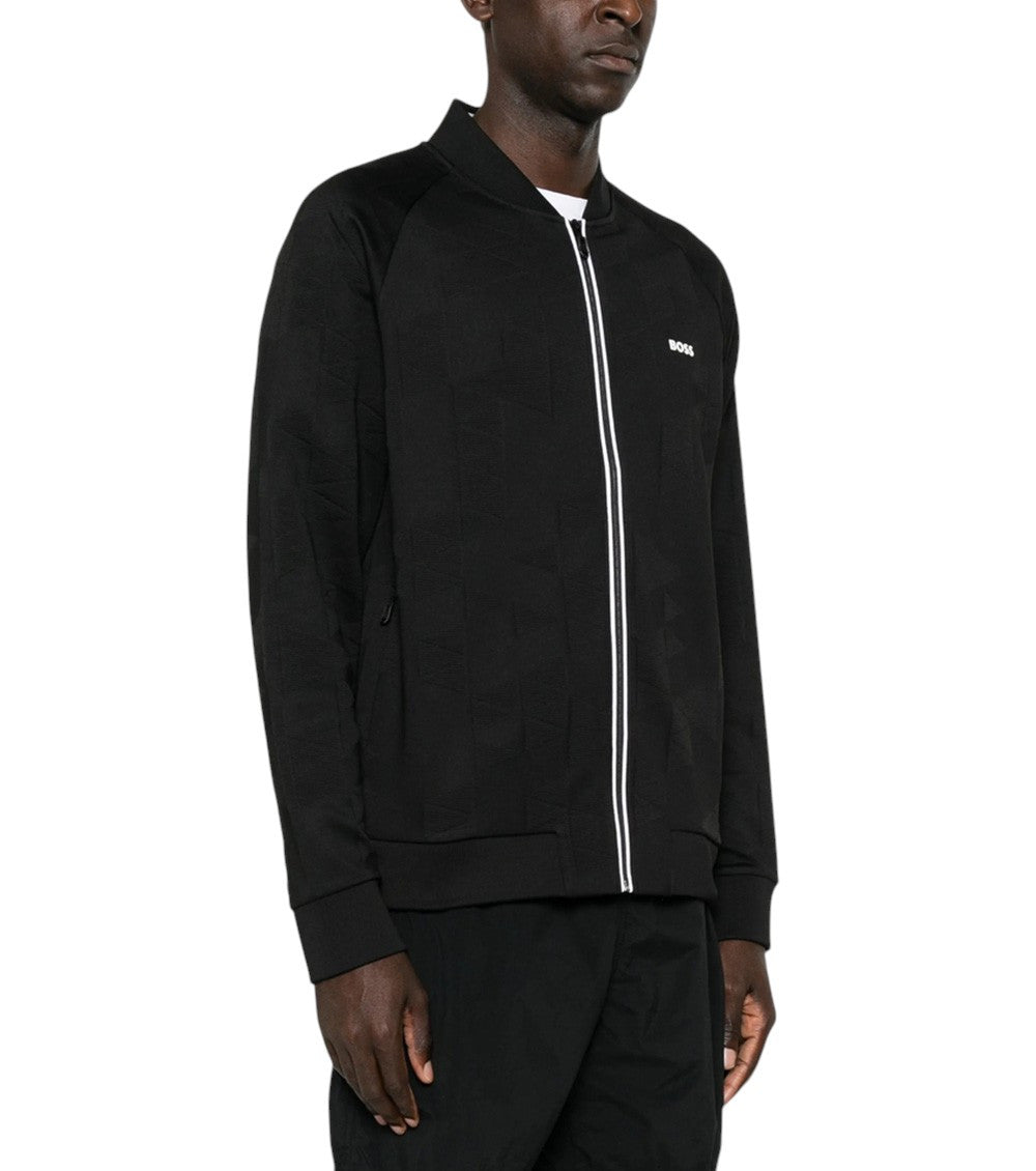 Black Zip Up Logo Sweatshirt 3