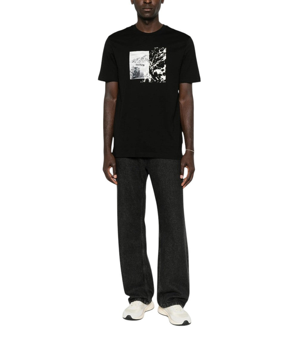 Black Graphic Print T-Shirt 4