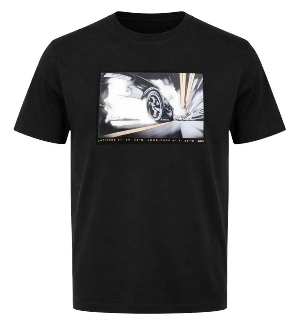 Black Graphic Print T-Shirt 1