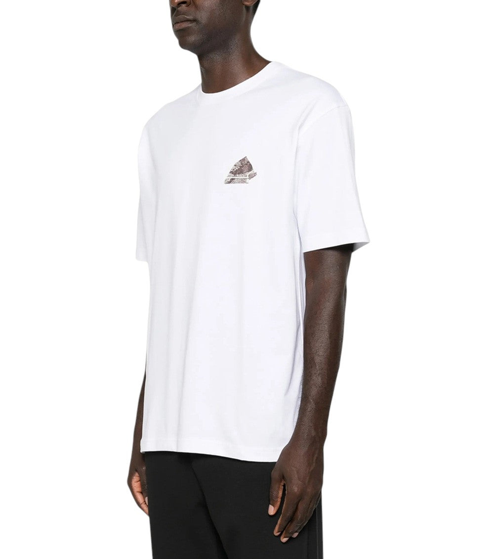 White Graphic Print T-Shirt 4