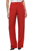 Red Relaxed Elasticated Pants 1