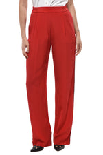 Red Relaxed Elasticated Pants 1