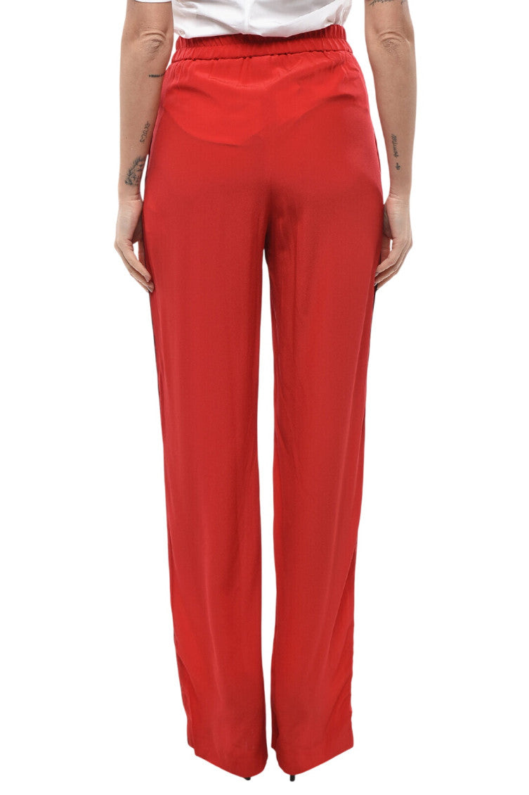 Red Relaxed Elasticated Pants 2