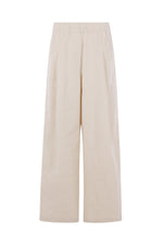 Beige Relaxed Elasticated Pants 1