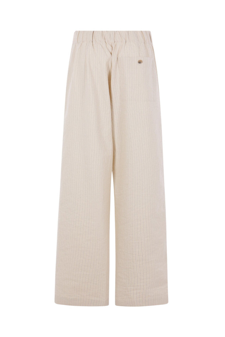 Beige Relaxed Elasticated Pants 2
