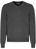 Grey V Neck Sweater 1