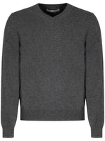Grey V Neck Sweater 1