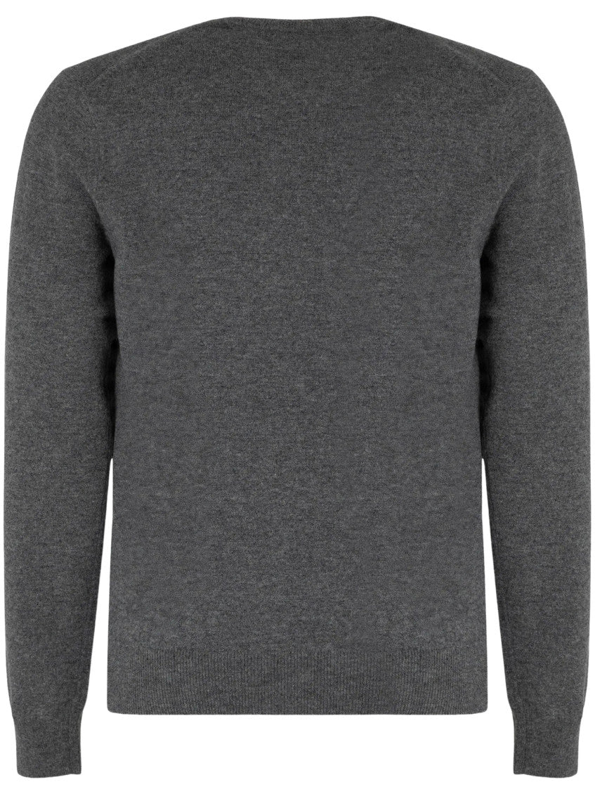 Grey V Neck Sweater 2