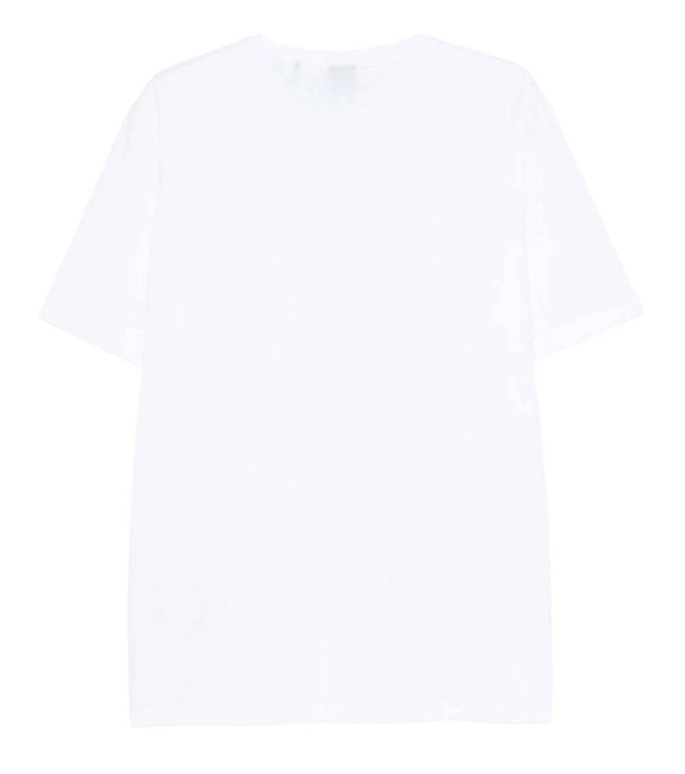 White Logo Print T-Shirt 2