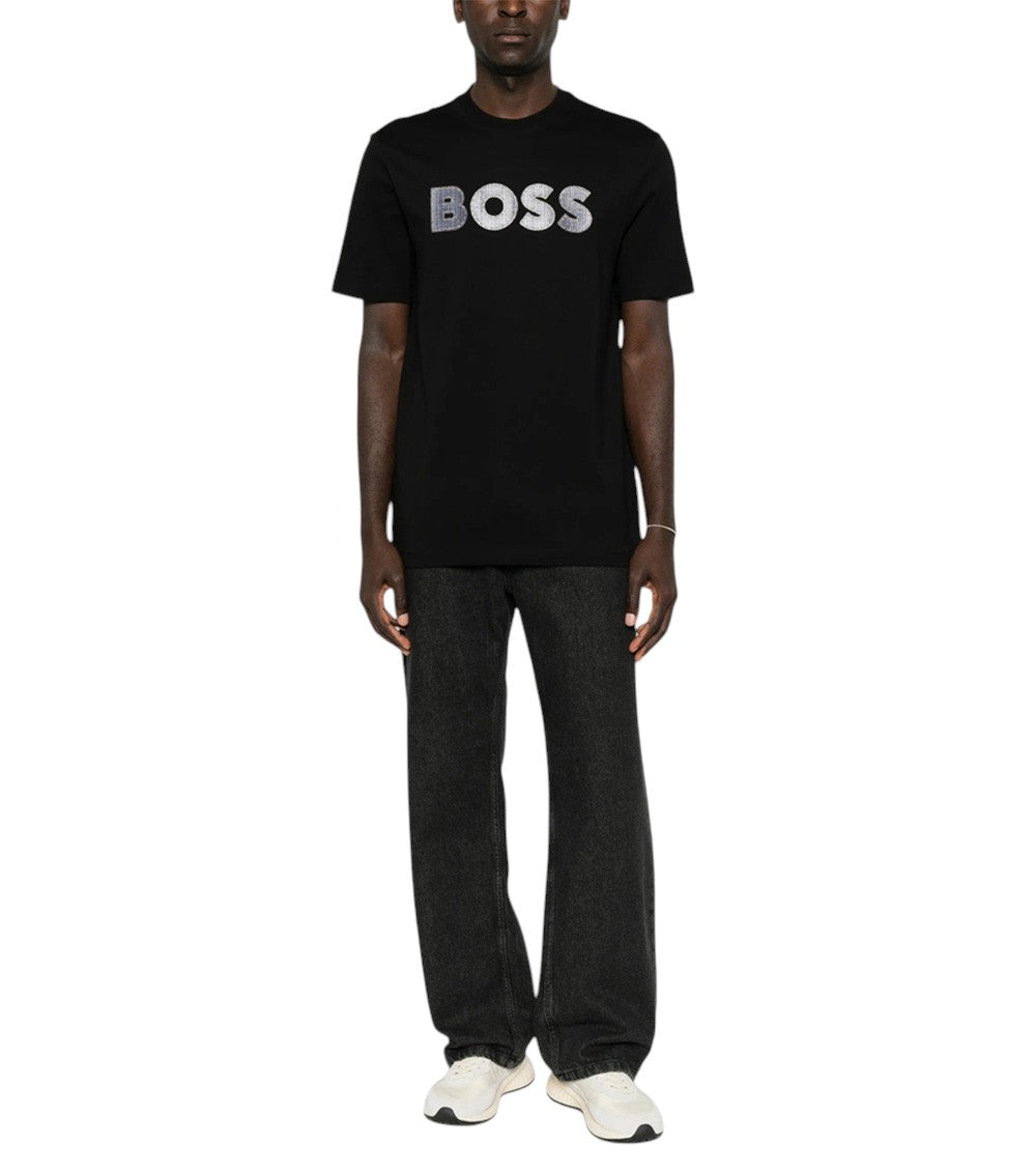 Black Regular Logo T-Shirt 4