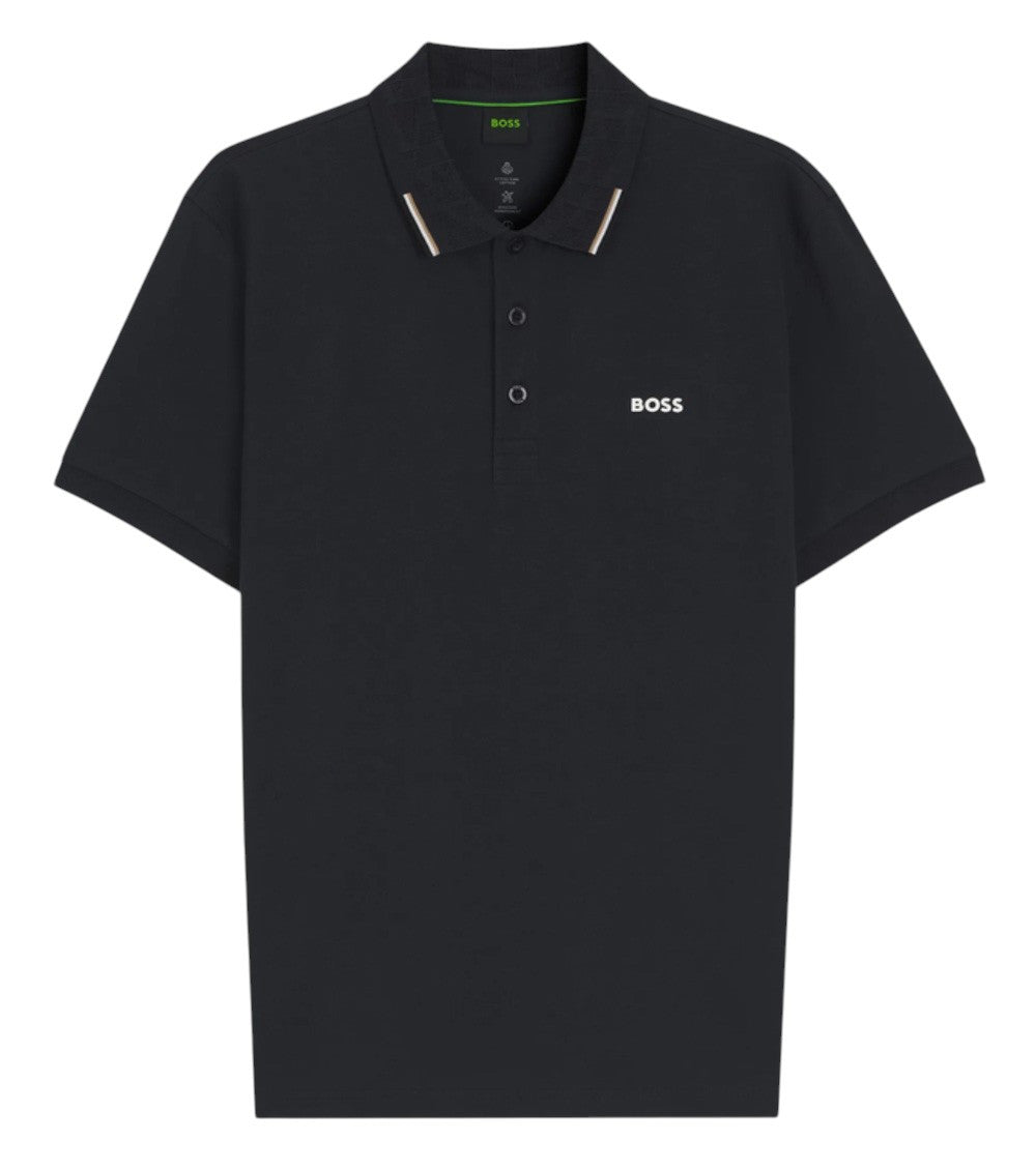 Black Regular Logo Polo 1