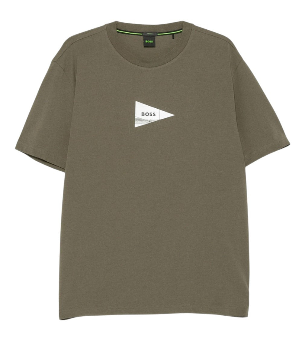 Green Crew Neck T-Shirt 1